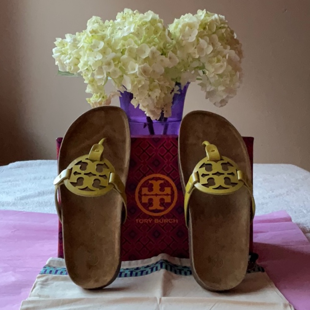 ☁️ TORY BURCH MILLER CLOUD SANDALS ☁️ SIZE 7 ☁️ - Picture 4 of 16